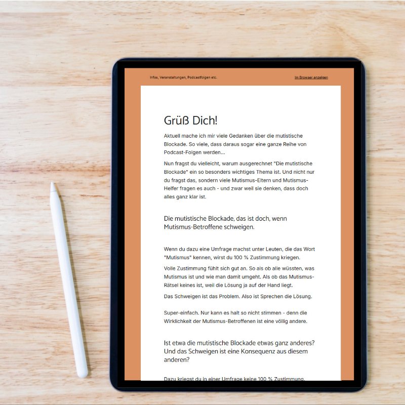 Infoletter Mockup